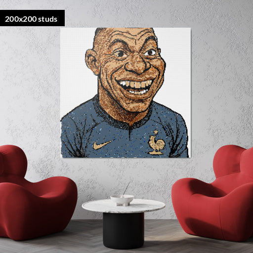 200*200studs, 160*160cm, 63*63inch