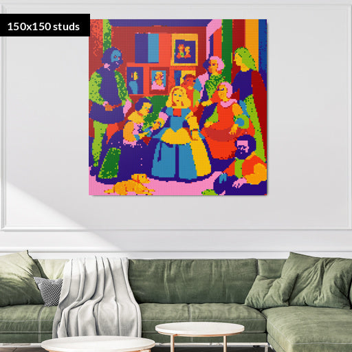 150*150studs, 120*120cm, 47,25*47,25inch