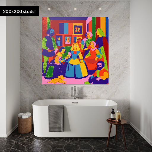 200*200studs, 160*160cm, 63*63inch