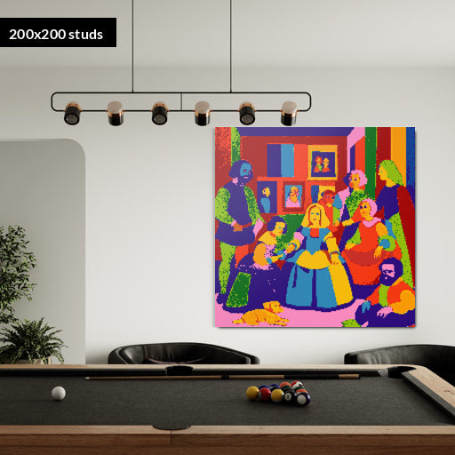 200*200studs, 160*160cm, 63*63inch