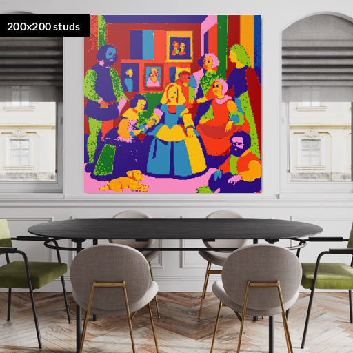 200*200studs, 160*160cm, 63*63inch