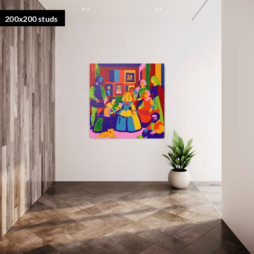 200*200studs, 160*160cm, 63*63inch