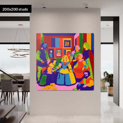 200*200studs, 160*160cm, 63*63inch