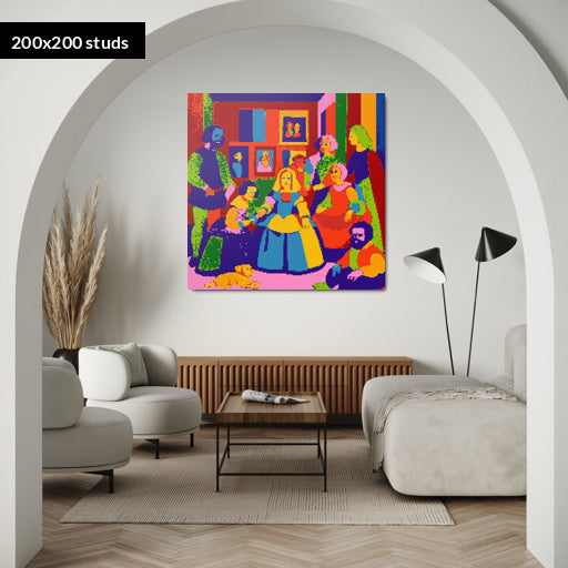 200*200studs, 160*160cm, 63*63inch