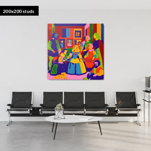 200*200studs, 160*160cm, 63*63inch