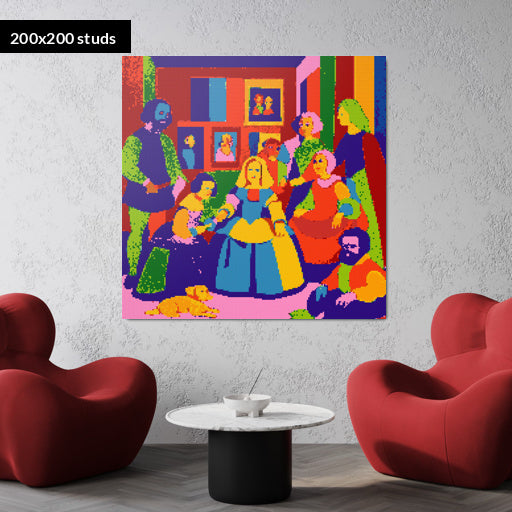 200*200studs, 160*160cm, 63*63inch