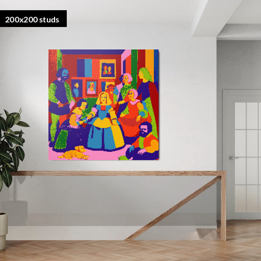 200*200studs, 160*160cm, 63*63inch