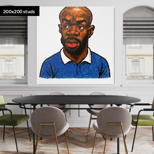 200*200studs, 160*160cm, 63*63inch