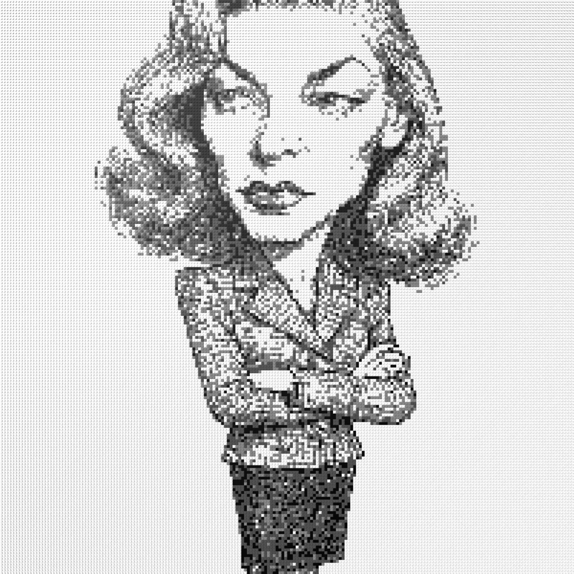 200*200studs, 160*160cm, 63*63inch