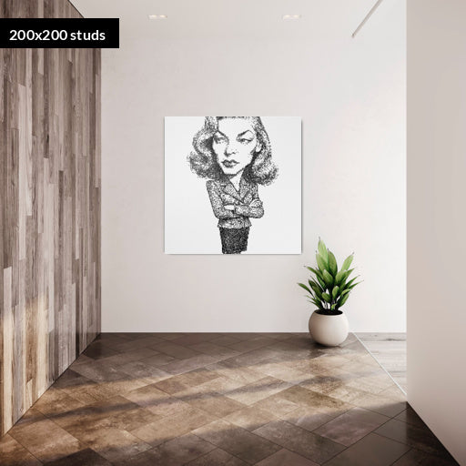 200*200studs, 160*160cm, 63*63inch