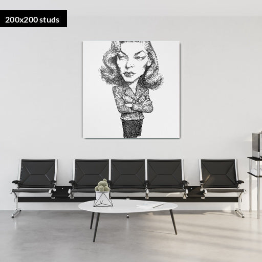 200*200studs, 160*160cm, 63*63inch