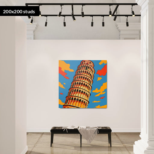 200*200studs, 160*160cm, 63*63inch