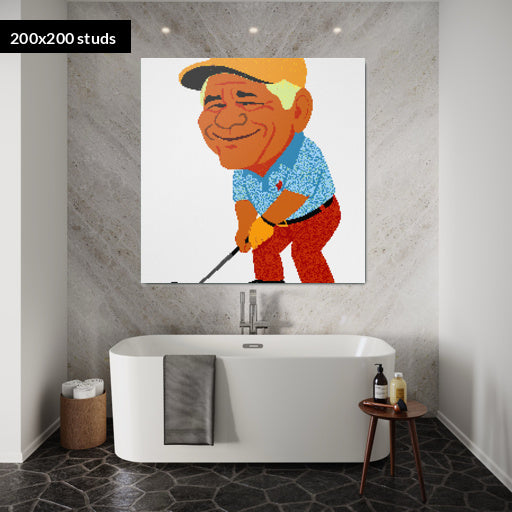 200*200studs, 160*160cm, 63*63inch