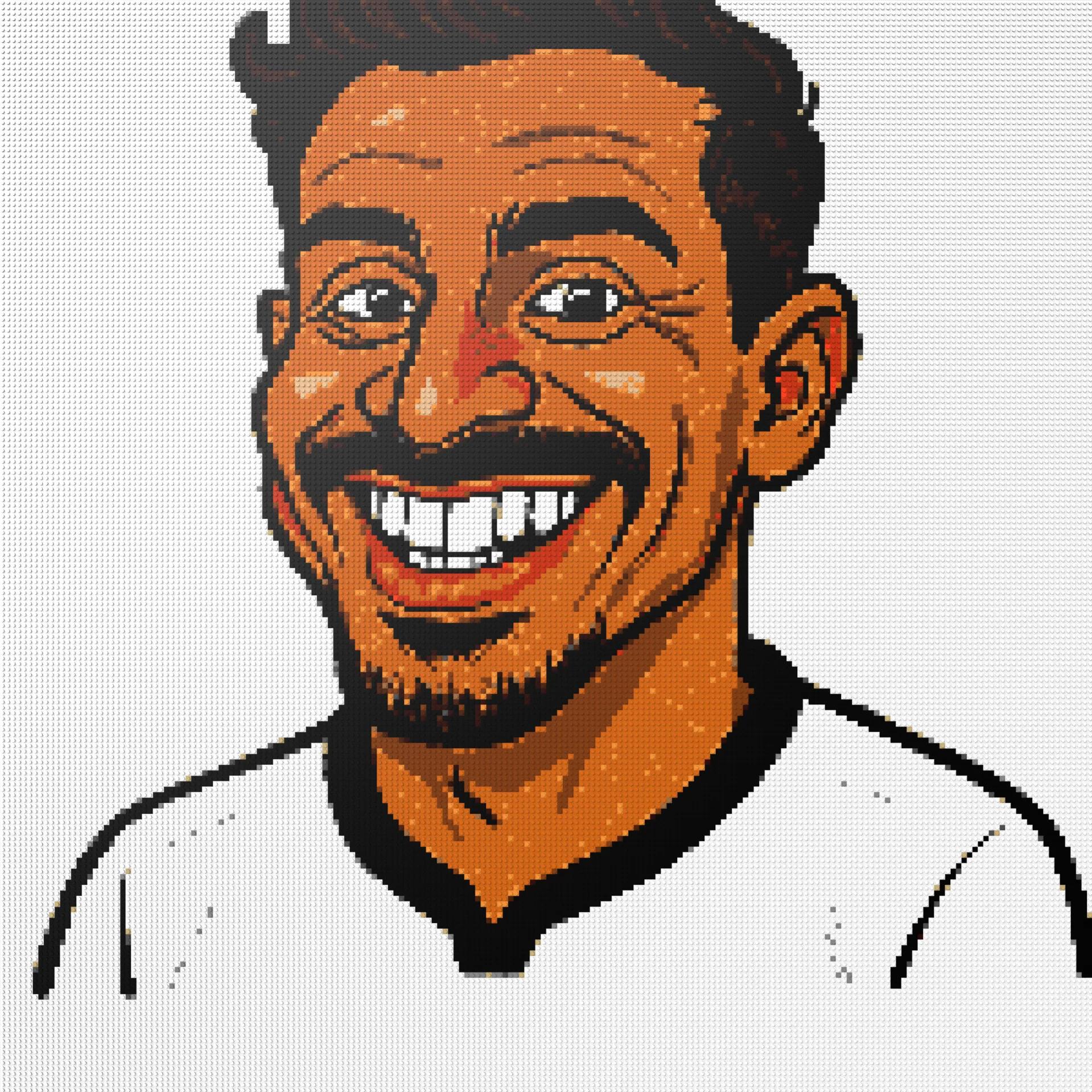 200*200studs, 160*160cm, 63*63inch