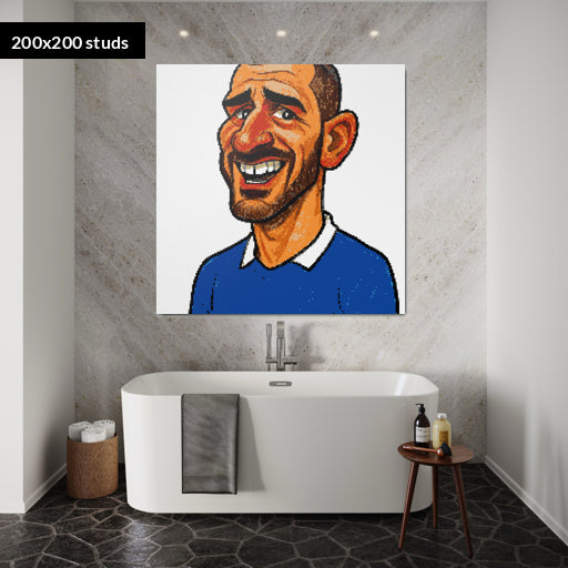 200*200studs, 160*160cm, 63*63inch