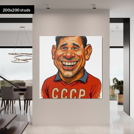 200*200studs, 160*160cm, 63*63inch