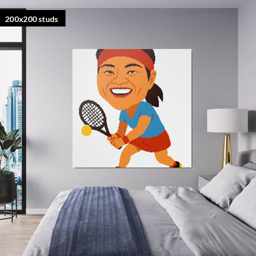 200*200studs, 160*160cm, 63*63inch