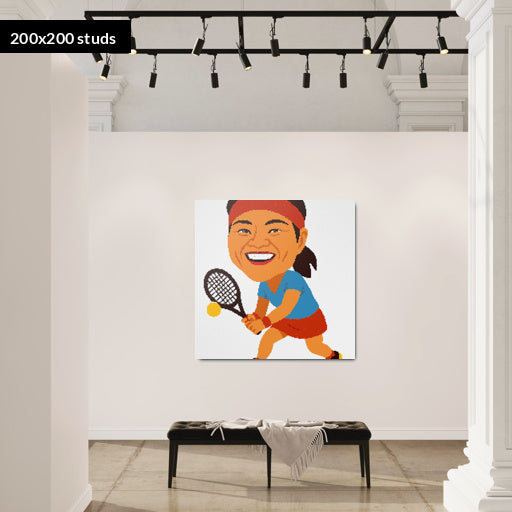 200*200studs, 160*160cm, 63*63inch