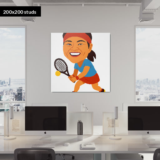 200*200studs, 160*160cm, 63*63inch