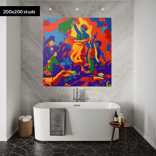 200*200studs, 160*160cm, 63*63inch