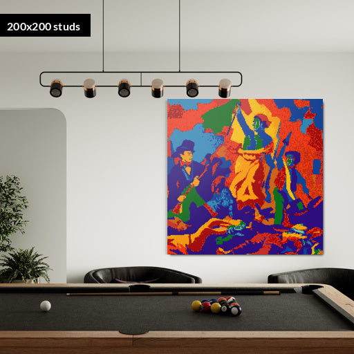 200*200studs, 160*160cm, 63*63inch