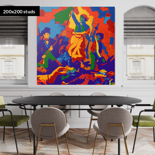 200*200studs, 160*160cm, 63*63inch