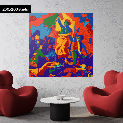 200*200studs, 160*160cm, 63*63inch