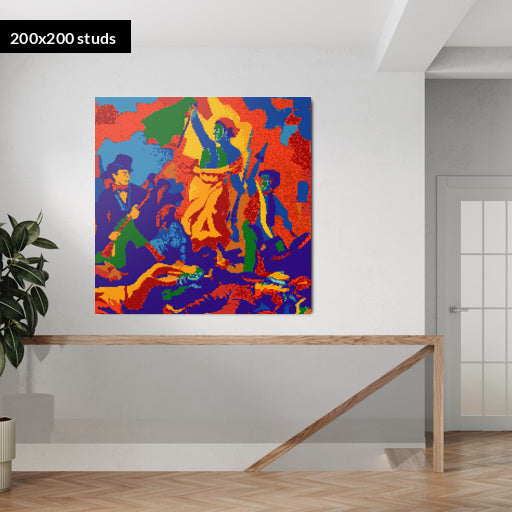 200*200studs, 160*160cm, 63*63inch