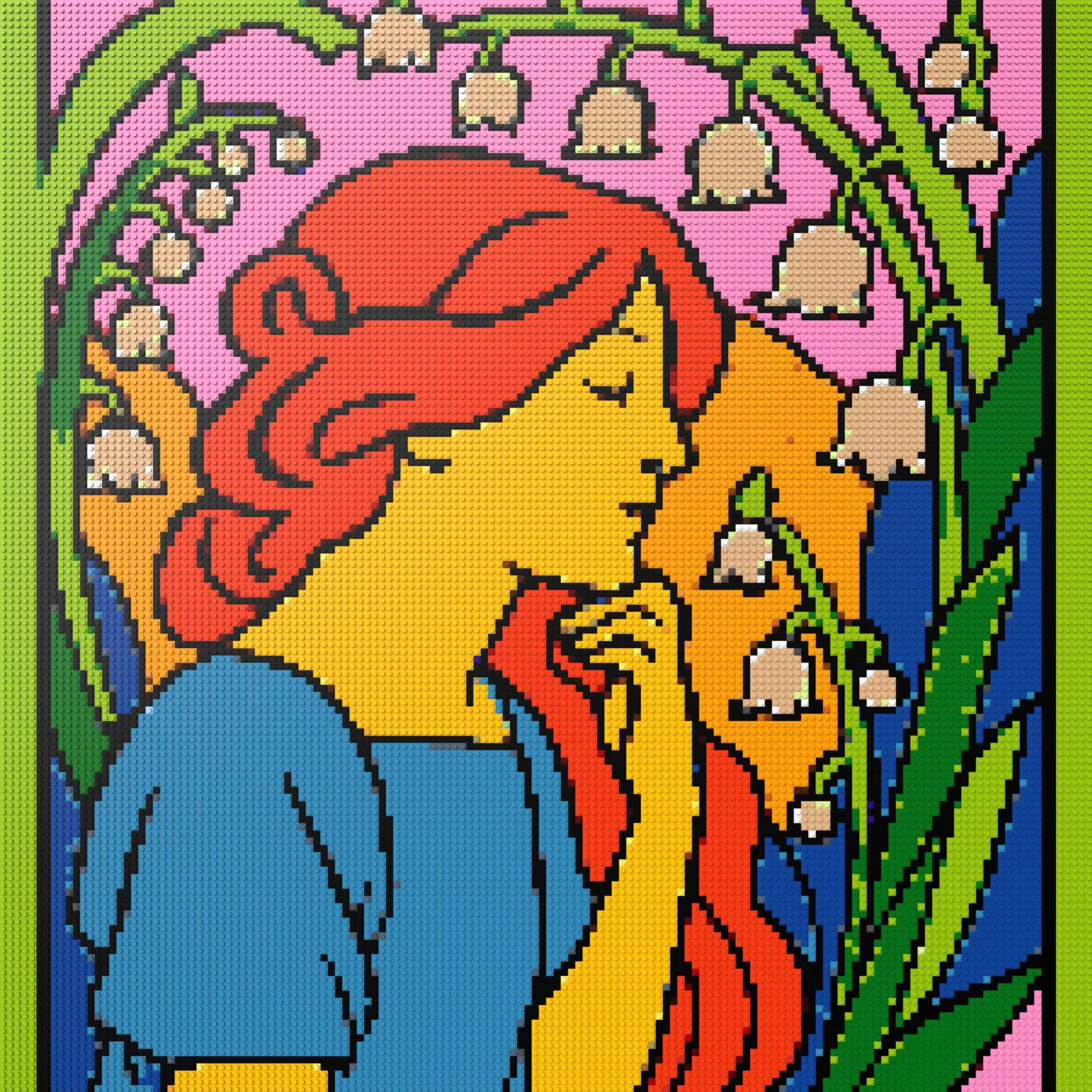 150*150studs, 120*120cm, 47,25*47,25inch