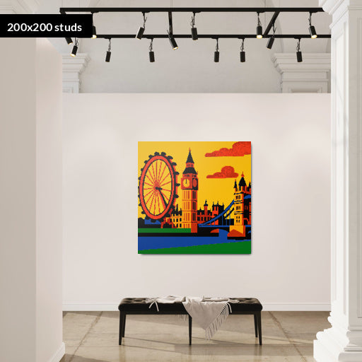 200*200studs, 160*160cm, 63*63inch