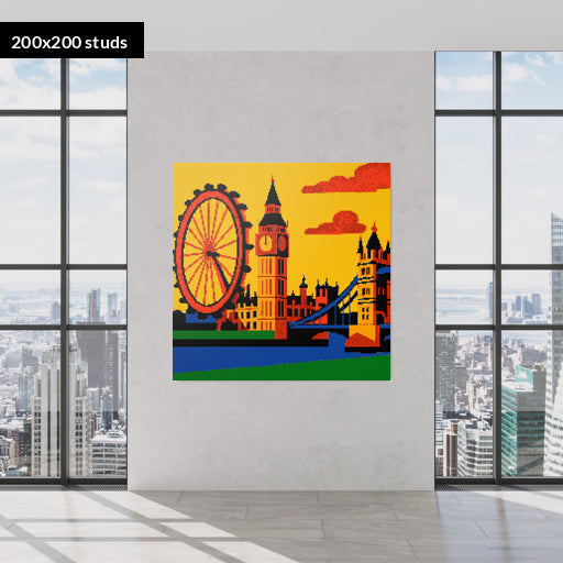 200*200studs, 160*160cm, 63*63inch