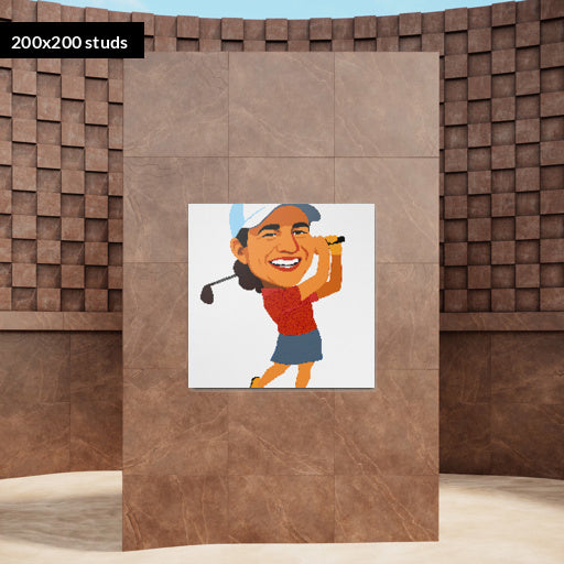 200*200studs, 160*160cm, 63*63inch
