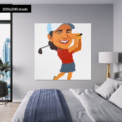 200*200studs, 160*160cm, 63*63inch