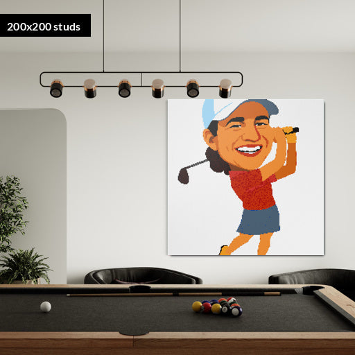 200*200studs, 160*160cm, 63*63inch