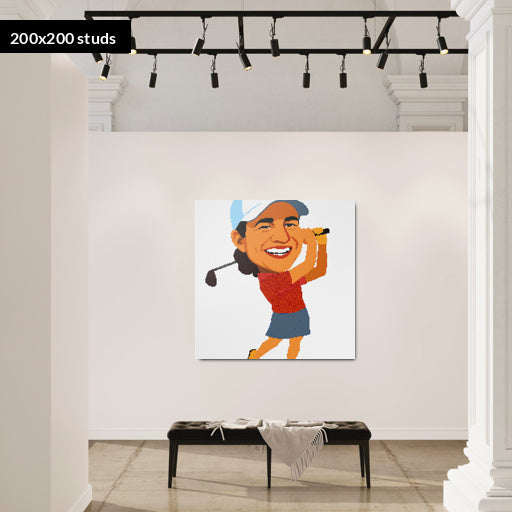 200*200studs, 160*160cm, 63*63inch