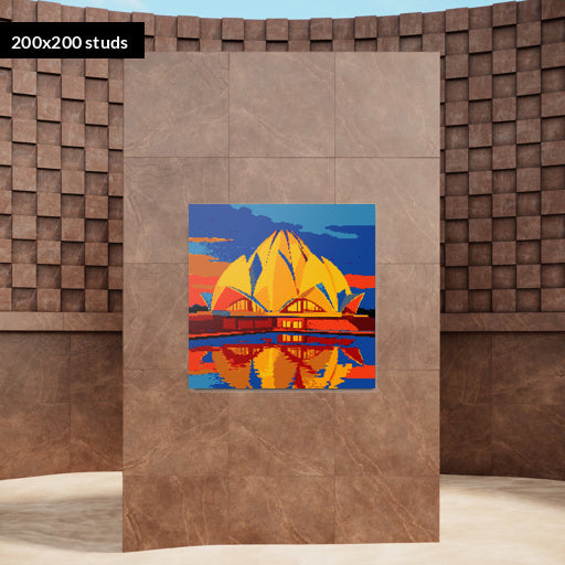 200*200studs, 160*160cm, 63*63inch