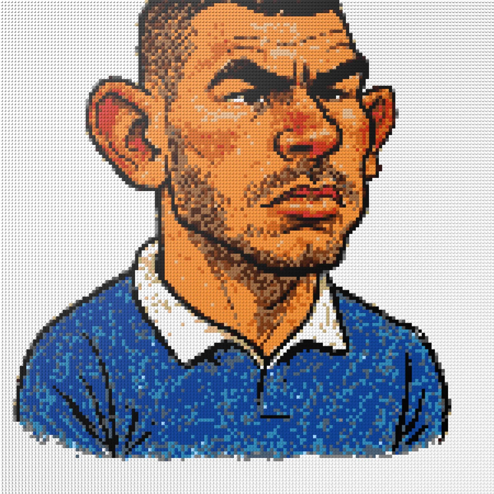 150*150studs, 120*120cm, 47,25*47,25inch