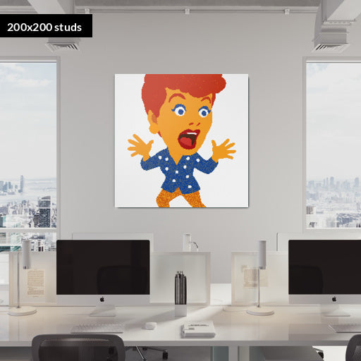 200*200studs, 160*160cm, 63*63inch
