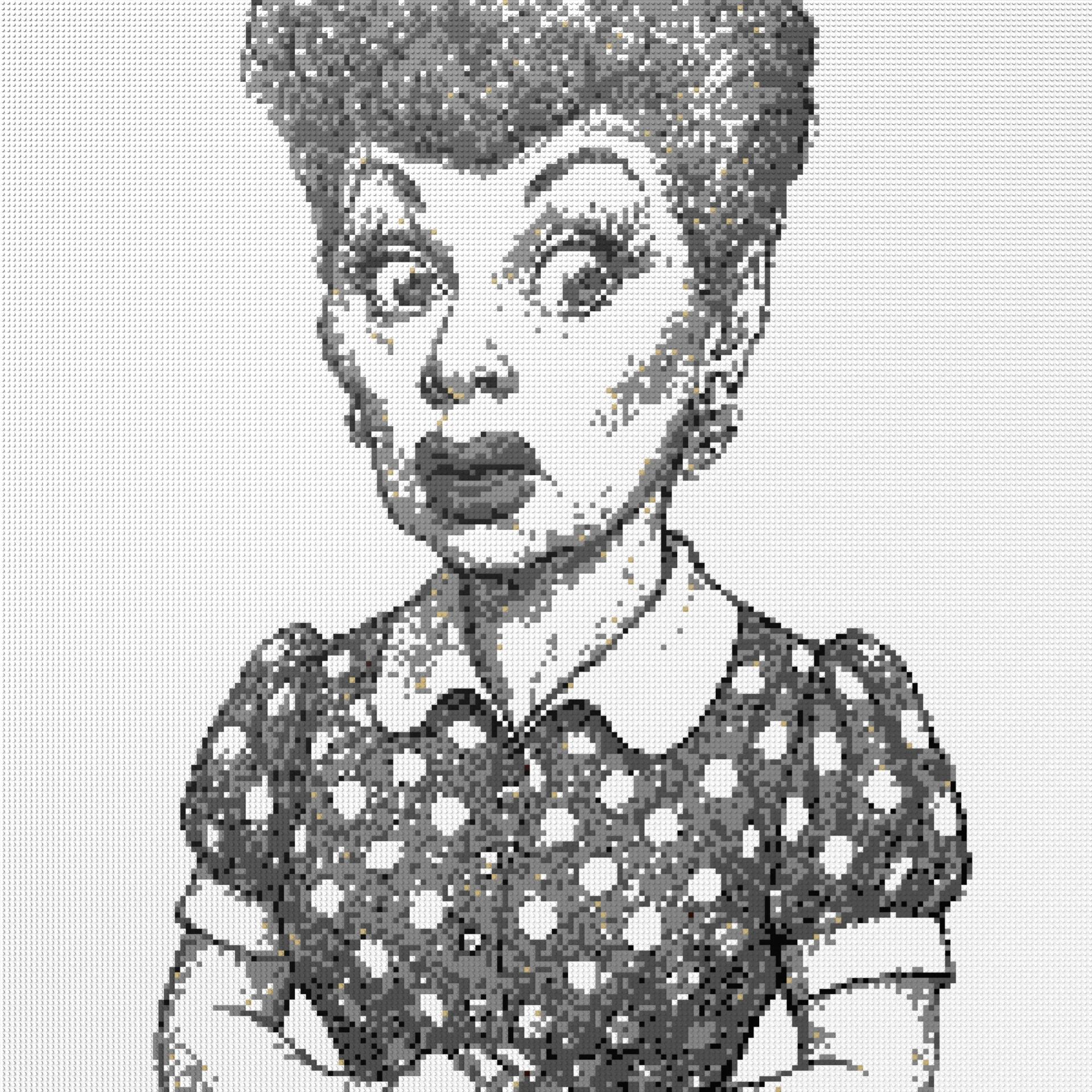 200*200studs, 160*160cm, 63*63inch