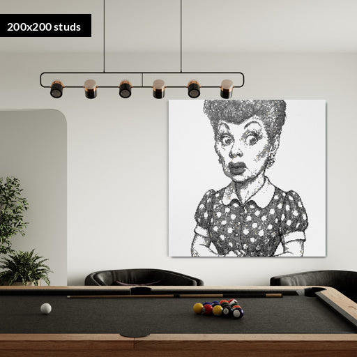 200*200studs, 160*160cm, 63*63inch