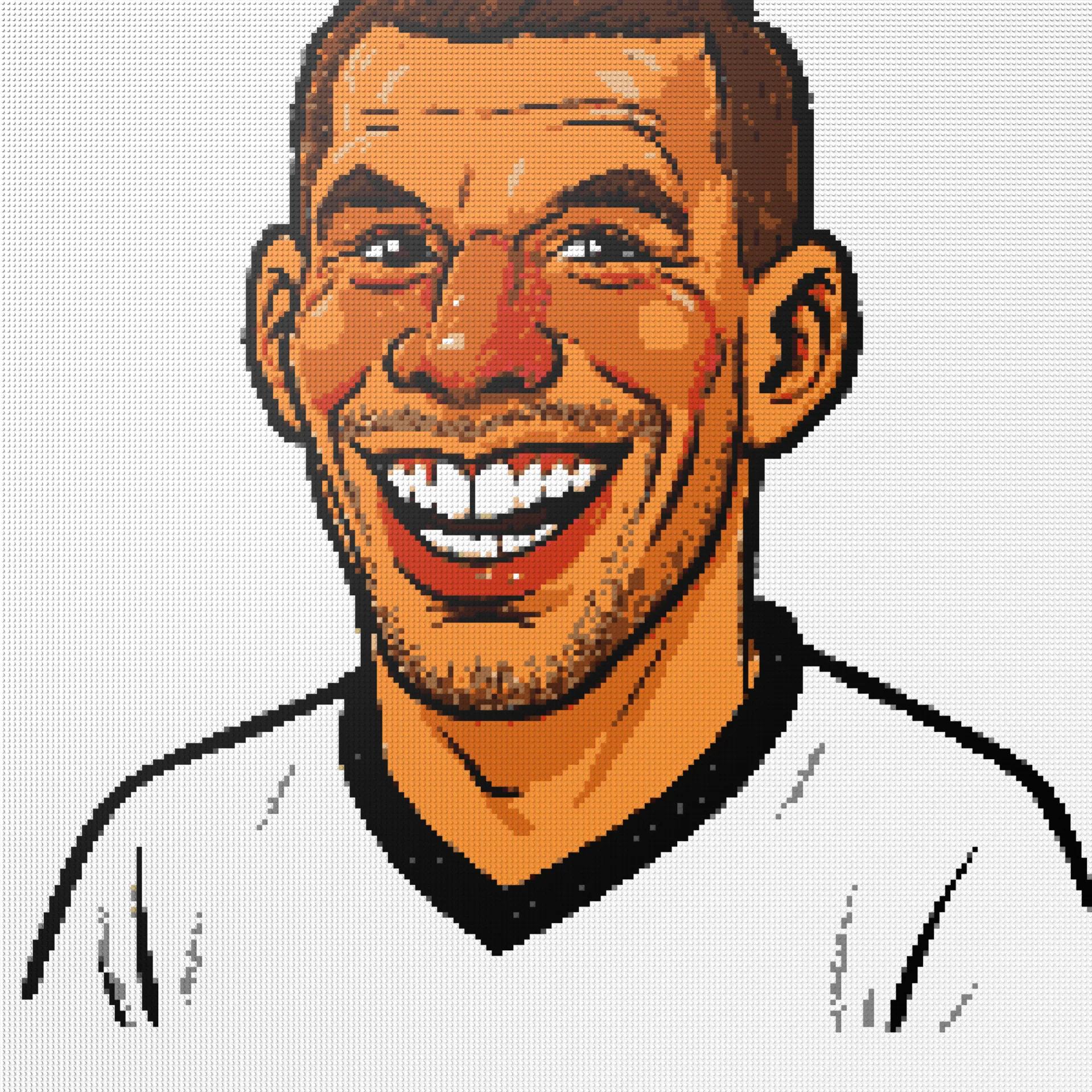 200*200studs, 160*160cm, 63*63inch