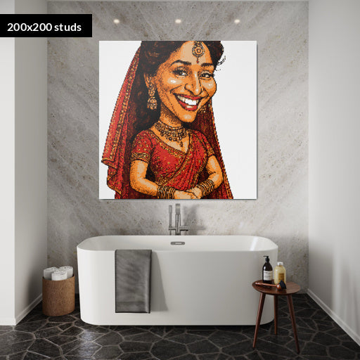 200*200studs, 160*160cm, 63*63inch