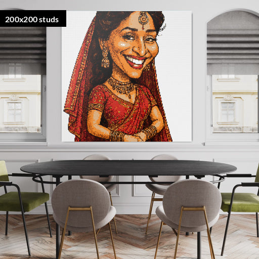 200*200studs, 160*160cm, 63*63inch