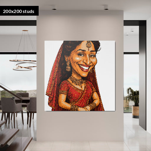 200*200studs, 160*160cm, 63*63inch