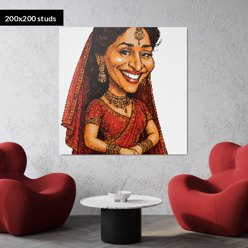 200*200studs, 160*160cm, 63*63inch