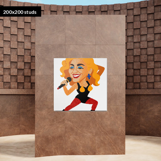 200*200studs, 160*160cm, 63*63inch