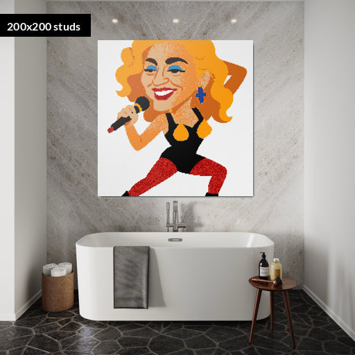 200*200studs, 160*160cm, 63*63inch