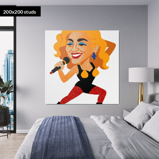 200*200studs, 160*160cm, 63*63inch