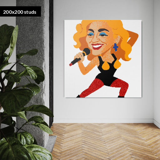 200*200studs, 160*160cm, 63*63inch