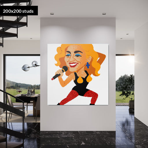 200*200studs, 160*160cm, 63*63inch